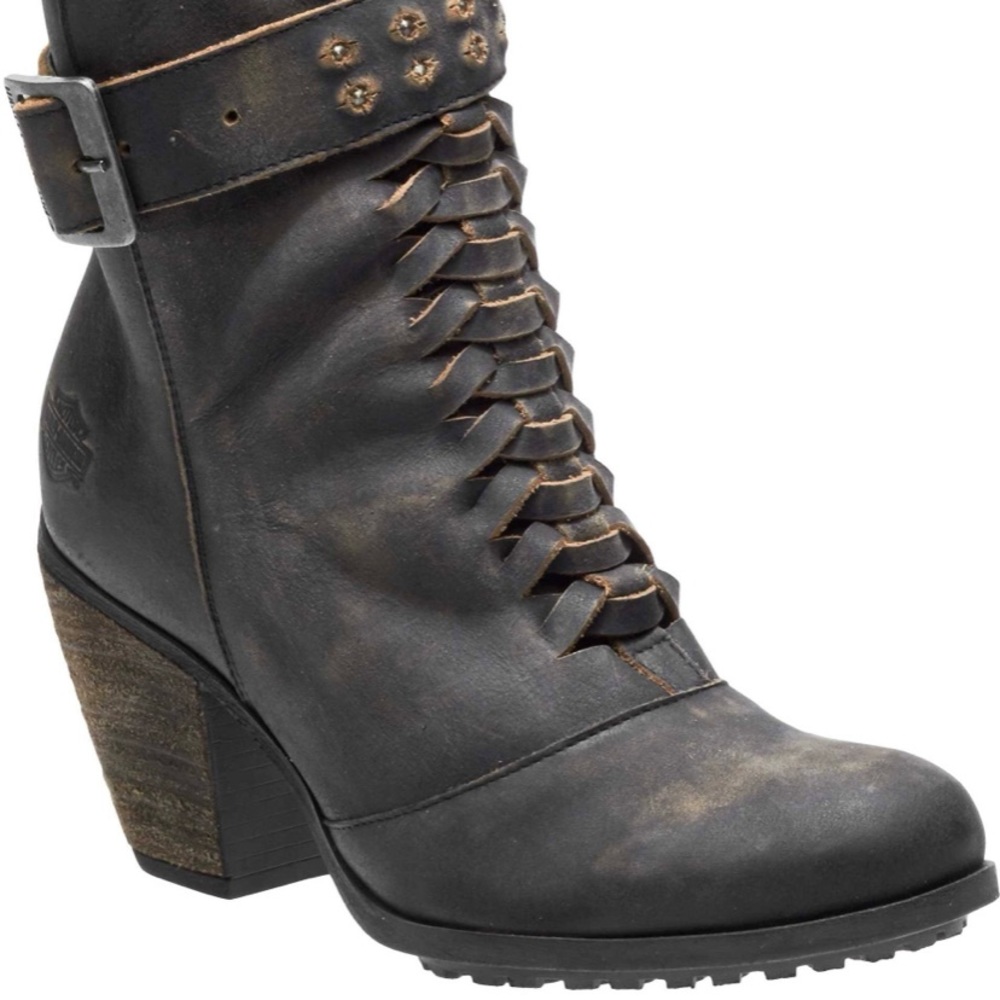 Harley Davidson Calkins Leather Boots, size 6.5
